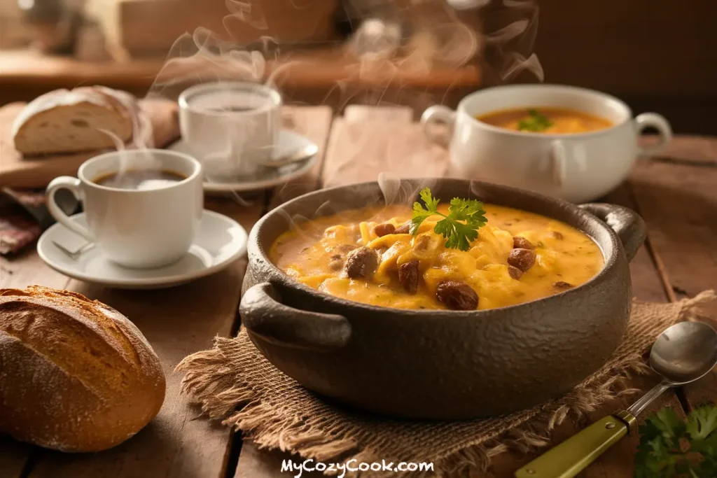 Cheesy Hamburger Potato Soup