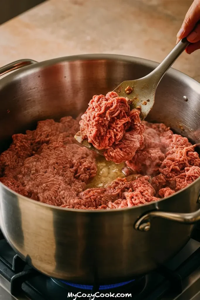 Cheesy Hamburger Potato Soup