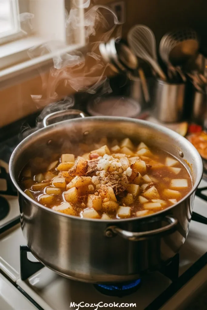 Cheesy Hamburger Potato Soup