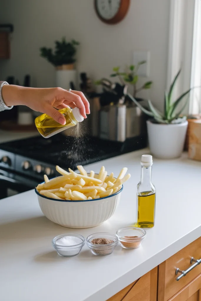 how to make frozen french fries in air fryer