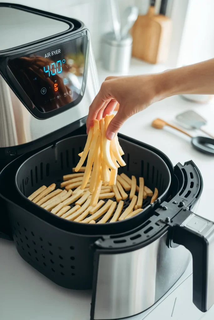 how to make frozen french fries in air fryer