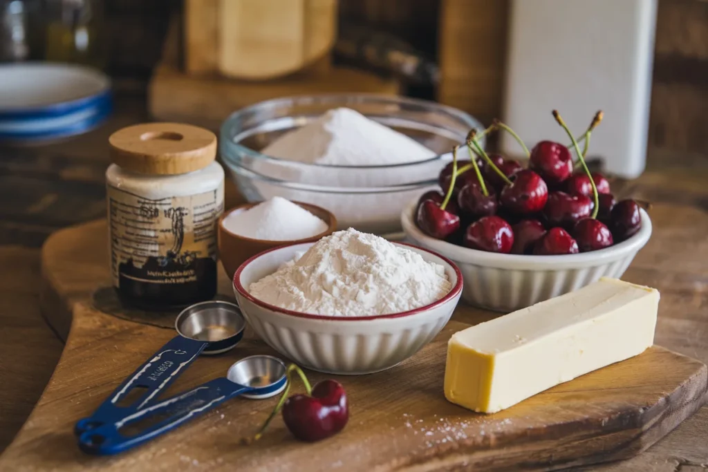 ingredients for cherry pie