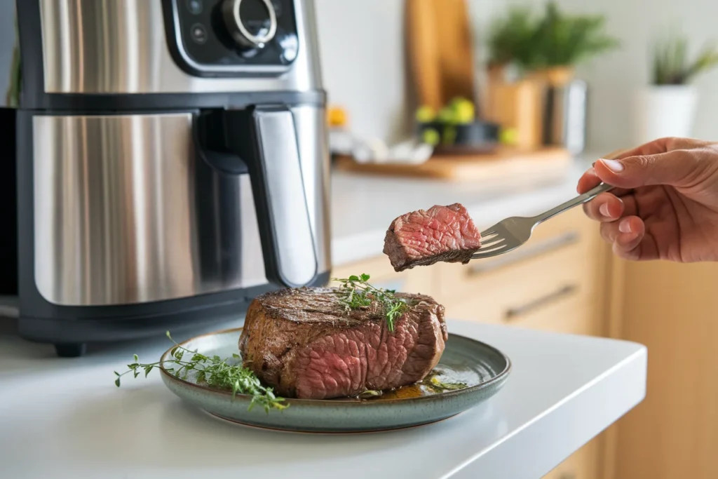 filet mignon cooked in air fryer