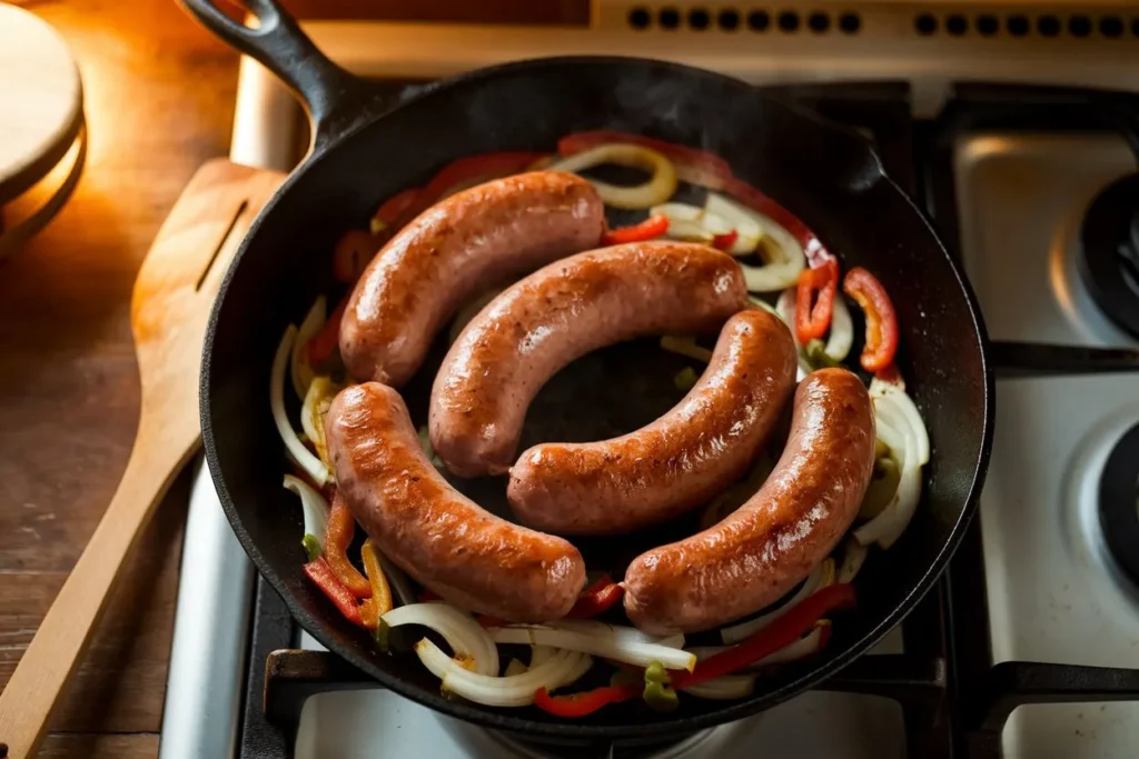 how to cook brats on stove