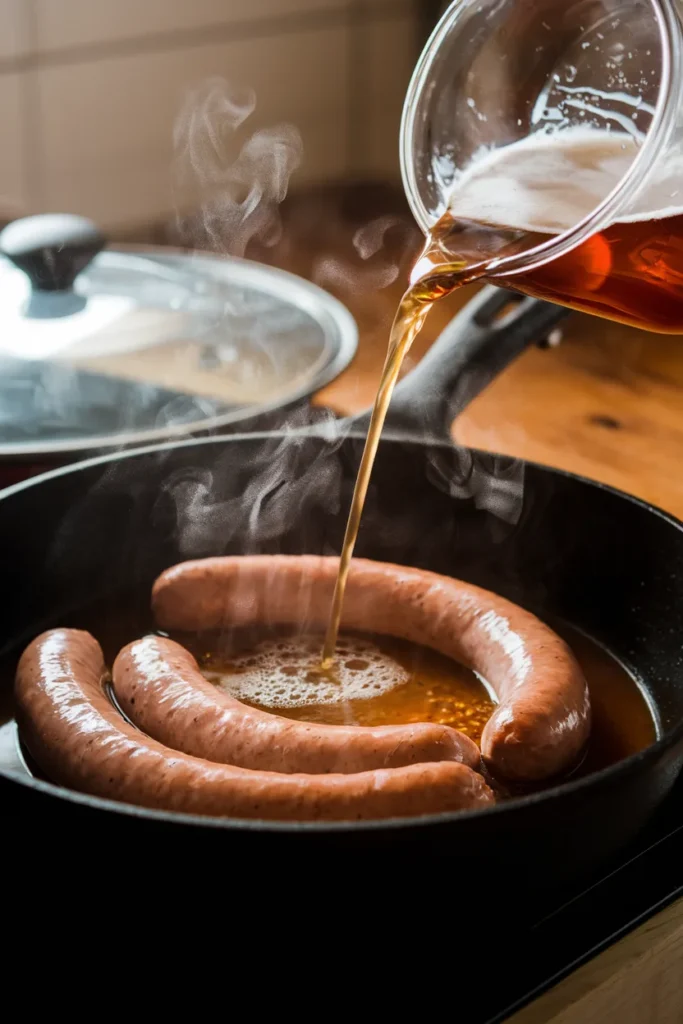 how to cook brats on stove