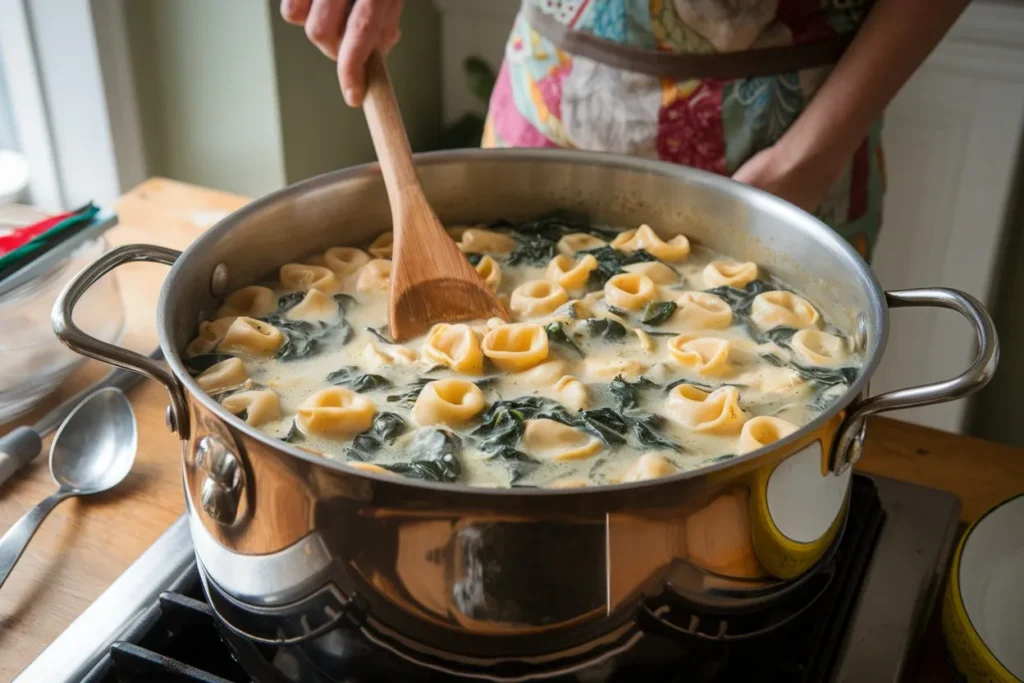 sausage spinach tortellini soup