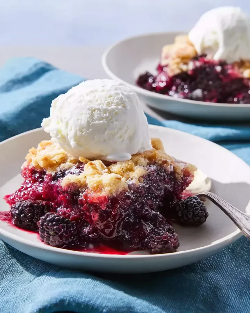 Delicious Fresh Blackberry Cobbler