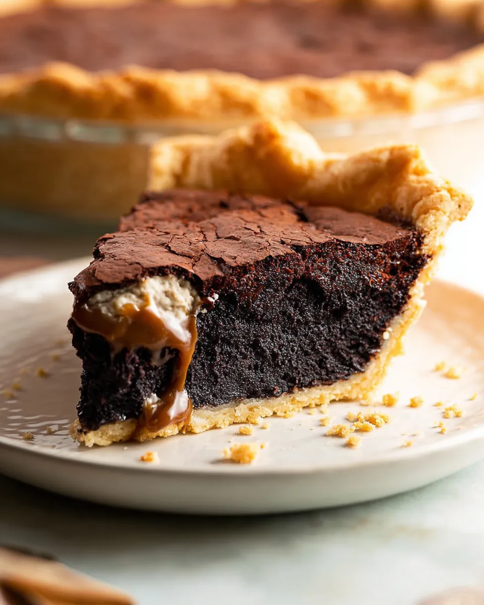 Caramel Brownie Pie
