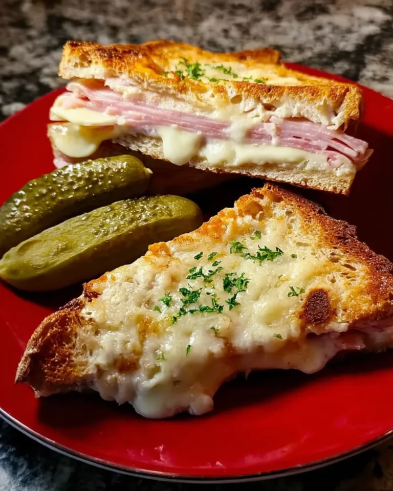Classic Croque Monsieur on a Plate