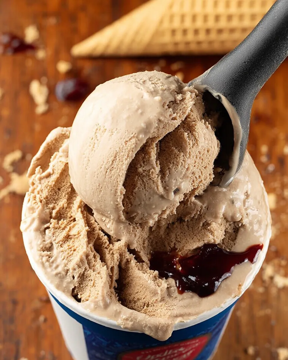 Delicious Dr Pepper Ice Cream in a Bowl