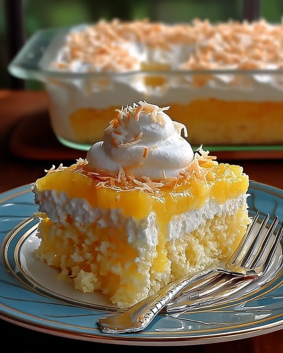 Pineapple Coconut Dream Cake