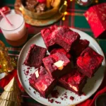 Delicious Red Velvet Brownie Close-Up