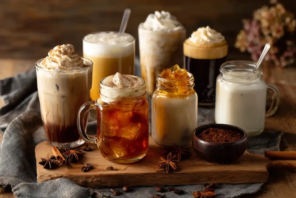 Seasonal homemade coffee shop drink