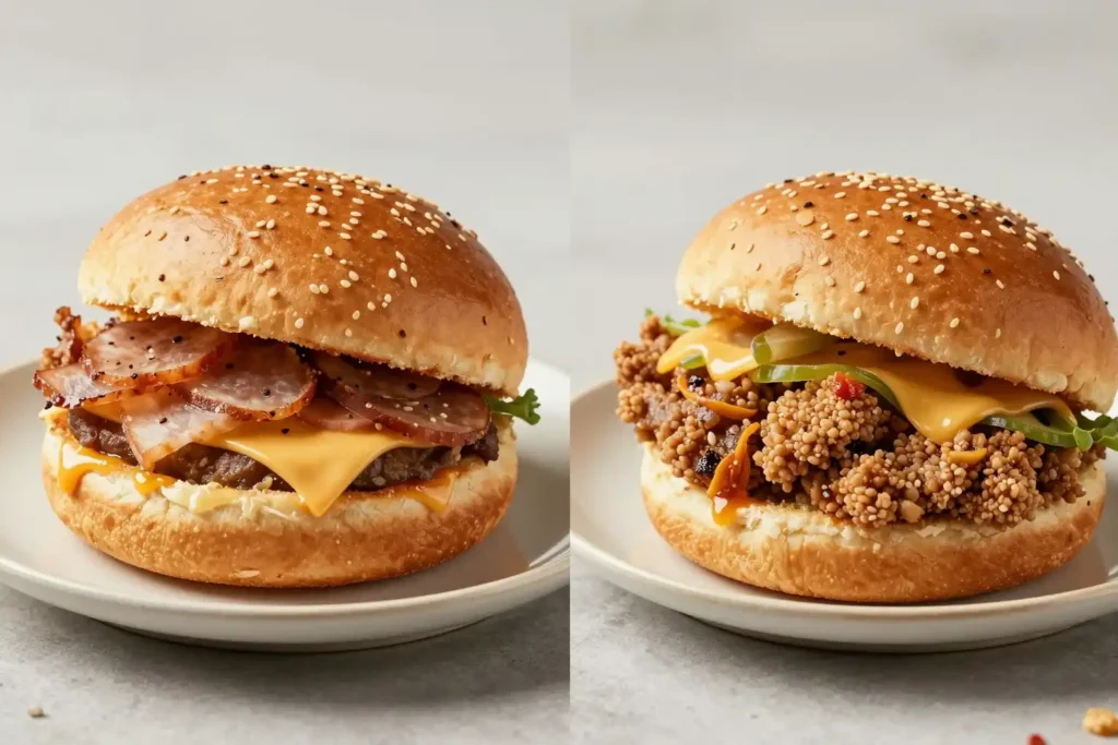 Homemade copycat fast food compared to restaurant-style fast food