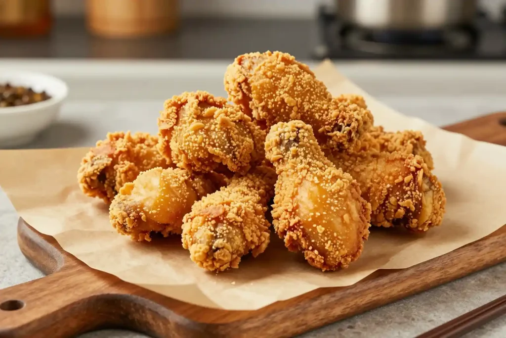 Crispy homemade copycat fast food chicken